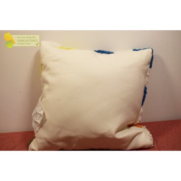 Makers Collective Checkered 16x16" Square Decorative Pillow* - Picture 4 of 6